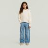 Girls Cropped Crew Knit
