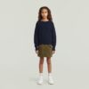 Girls Cropped Crew Knit