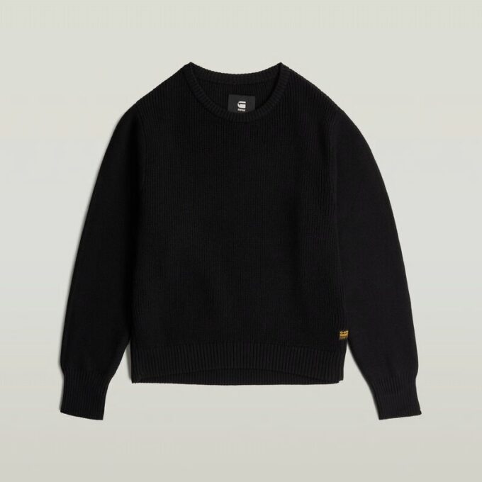 Girls Cropped Crew Knit