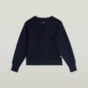 Girls Cropped Crew Knit