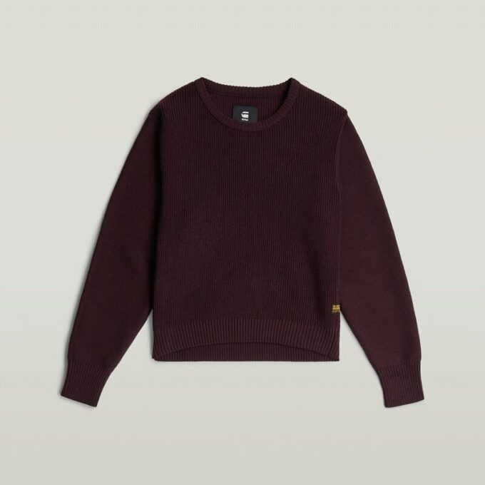 Girls Cropped Crew Knit