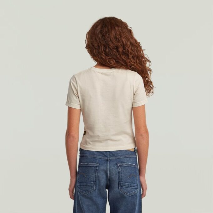 Girls Cropped Mini Slim T-Shirt