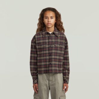 Girls Cropped Pocket Shirt