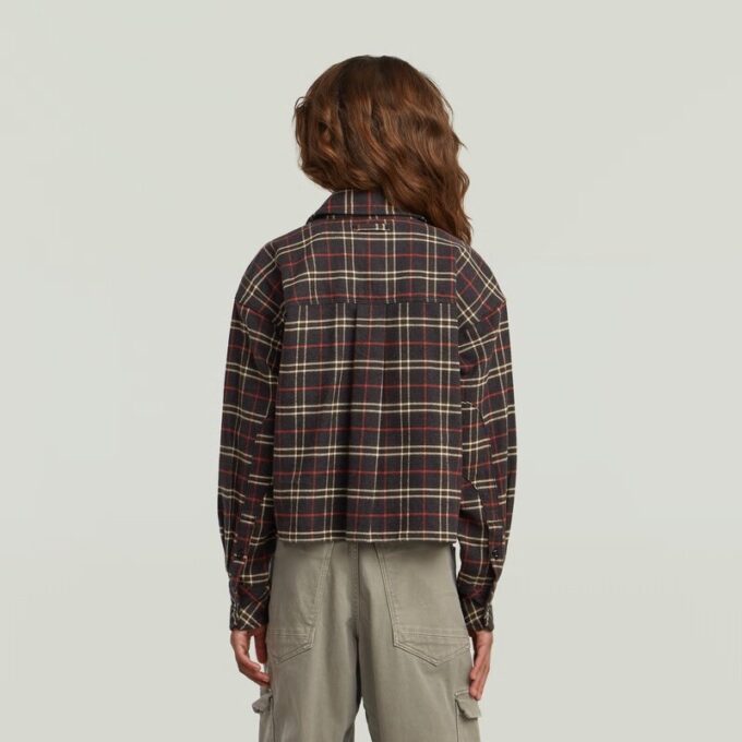 Girls Cropped Pocket Shirt