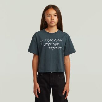 Girls Cropped Relaxed T-Shirt