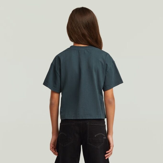 Girls Cropped Relaxed T-Shirt