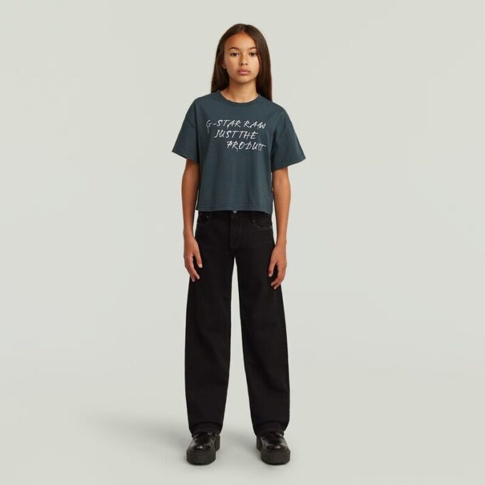 Girls Cropped Relaxed T-Shirt