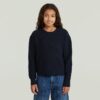 Girls Fisherman Crop Knit