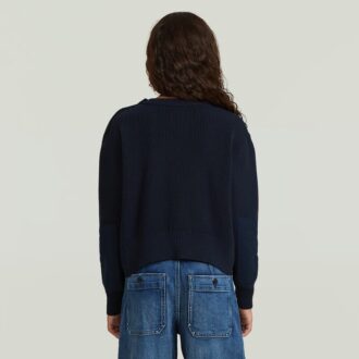 Girls Fisherman Crop Knit