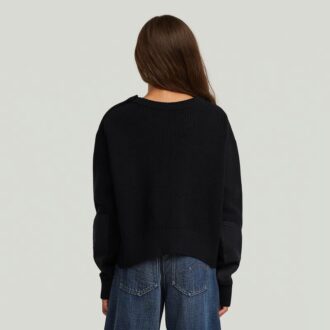 Girls Fisherman Crop Knit Cardigan