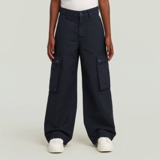 Girls High Waist Cargo Pants