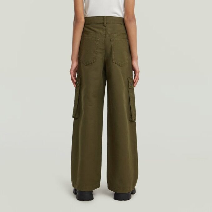 Girls High Waist Cargo Pants