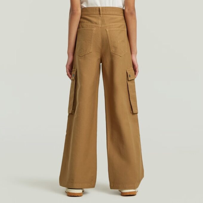 Girls High Waist Cargo Pants