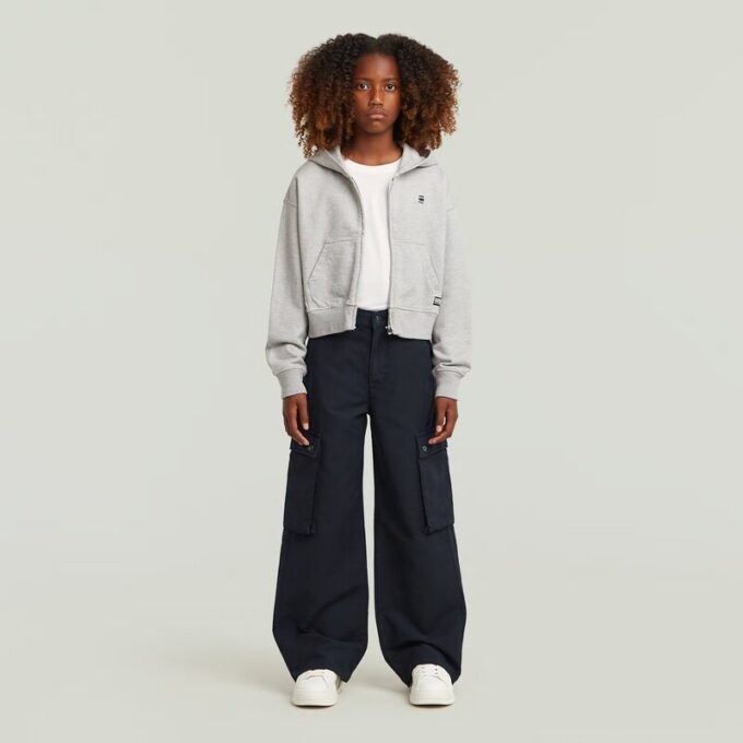 Girls High Waist Cargo Pants