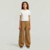 Girls High Waist Cargo Pants