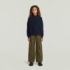 Girls High Waist Cargo Pants