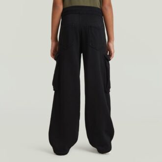 Girls High Waist Cargo Sweat Pants