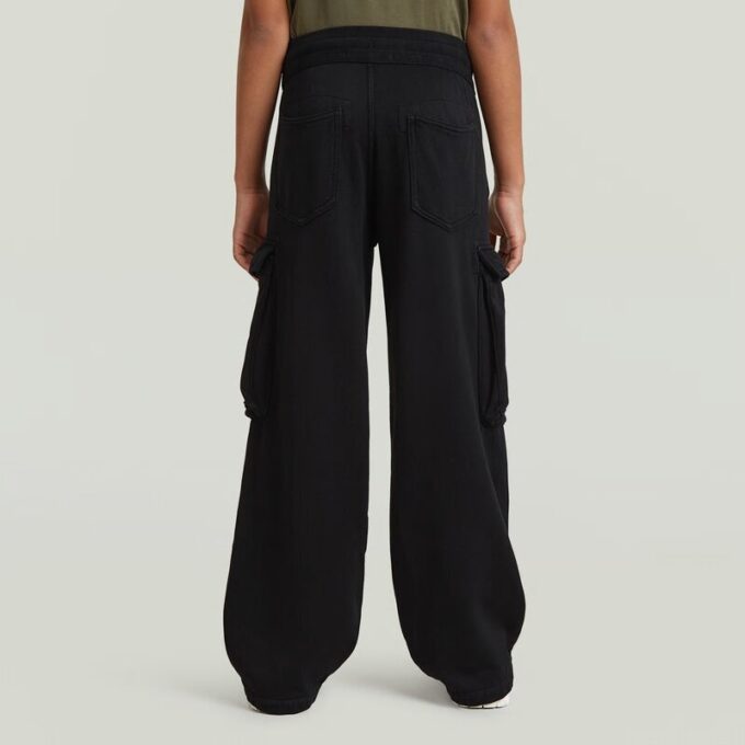 Girls High Waist Cargo Sweat Pants