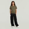 Girls High Waist Cargo Sweat Pants
