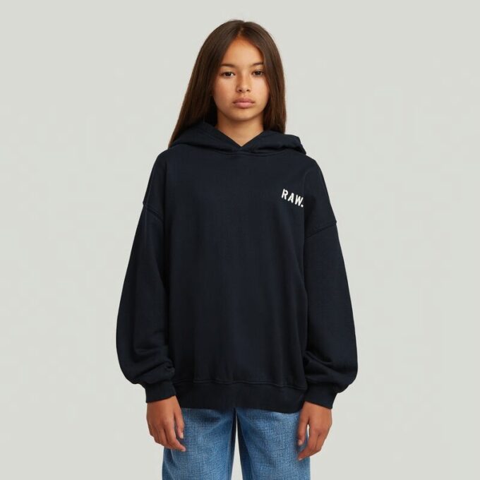 Girls Hooded Oversized Sweater