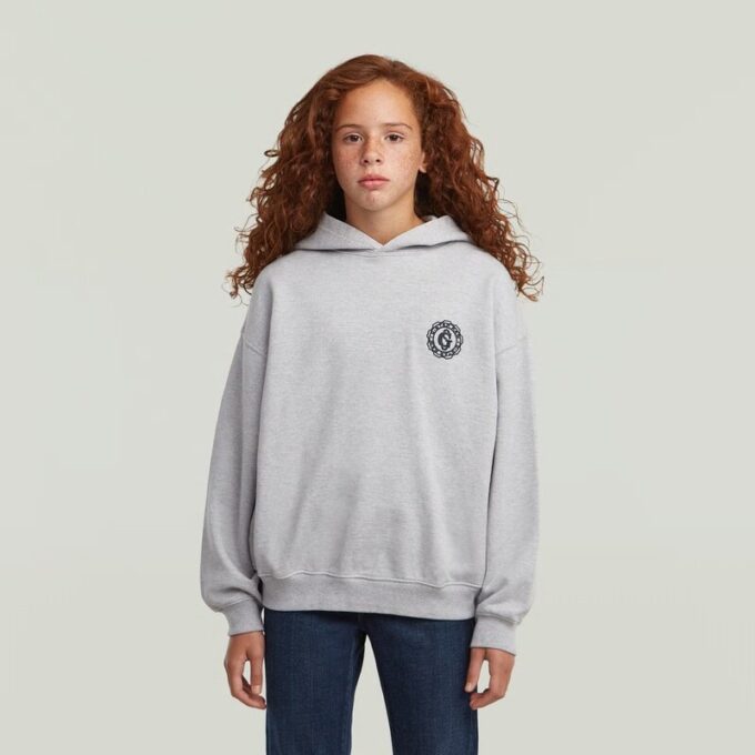 Girls Hooded Oversized Sweater