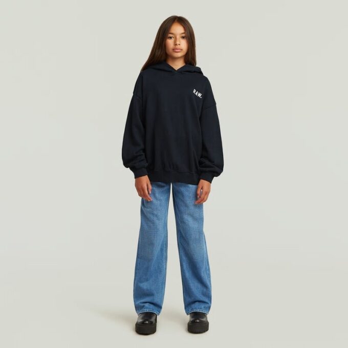 Girls Hooded Oversized Sweater