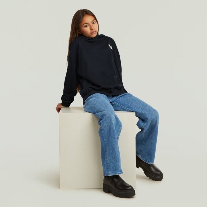 Girls Hooded Oversized Sweater