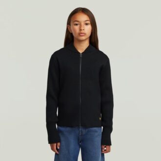 Girls Hybrid Baseball Full Zip Knit