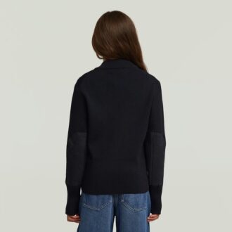 Girls Hybrid Baseball Full Zip Knit