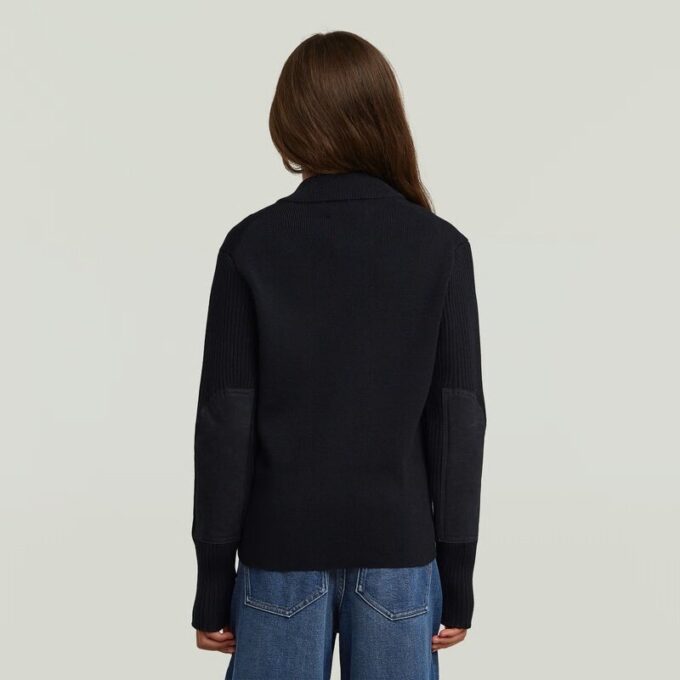 Girls Hybrid Baseball Full Zip Knit