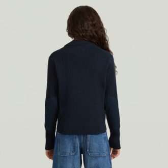 Girls Hybrid Baseball Full Zip Knit