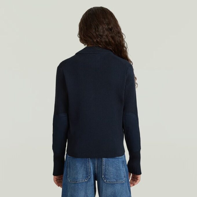 Girls Hybrid Baseball Full Zip Knit