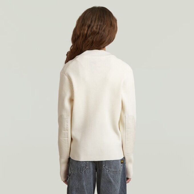 Girls Hybrid Baseball Full Zip Knit