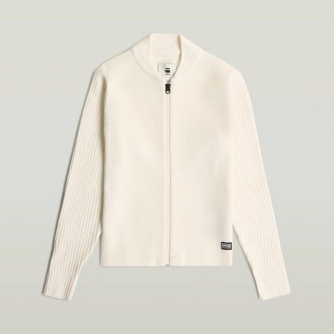 Girls Hybrid Baseball Full Zip Knit