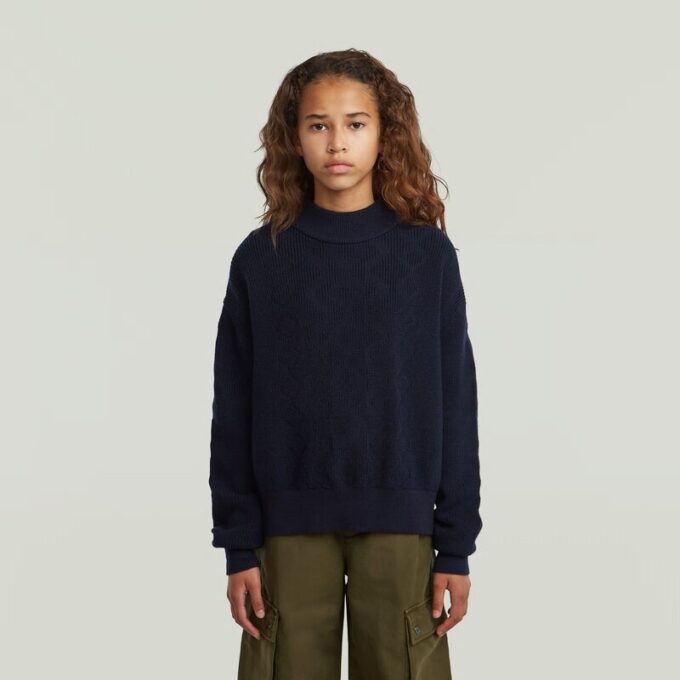 Girls Modern Cableknit Cardigan