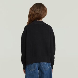 Girls Modern Cableknit Cardigan