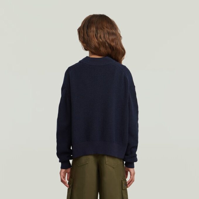 Girls Modern Cableknit Cardigan