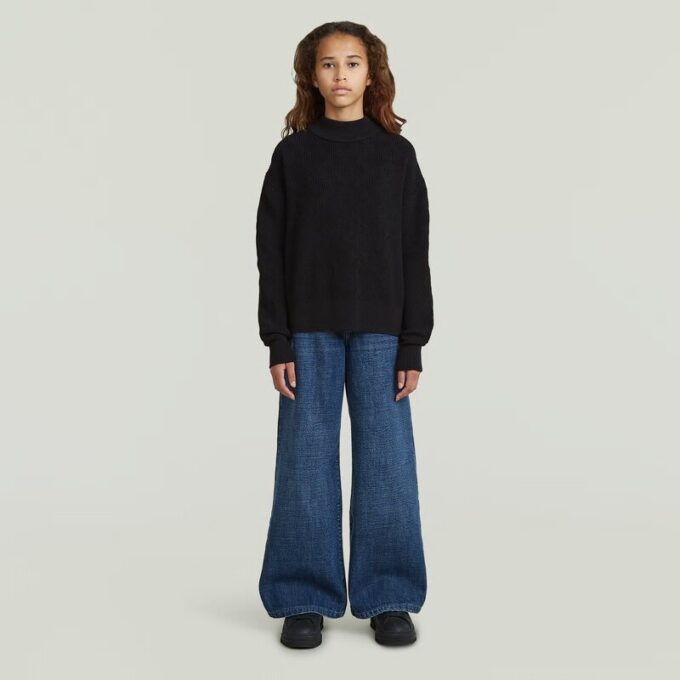 Girls Modern Cableknit Cardigan Girls Modern Cableknit Cardigan