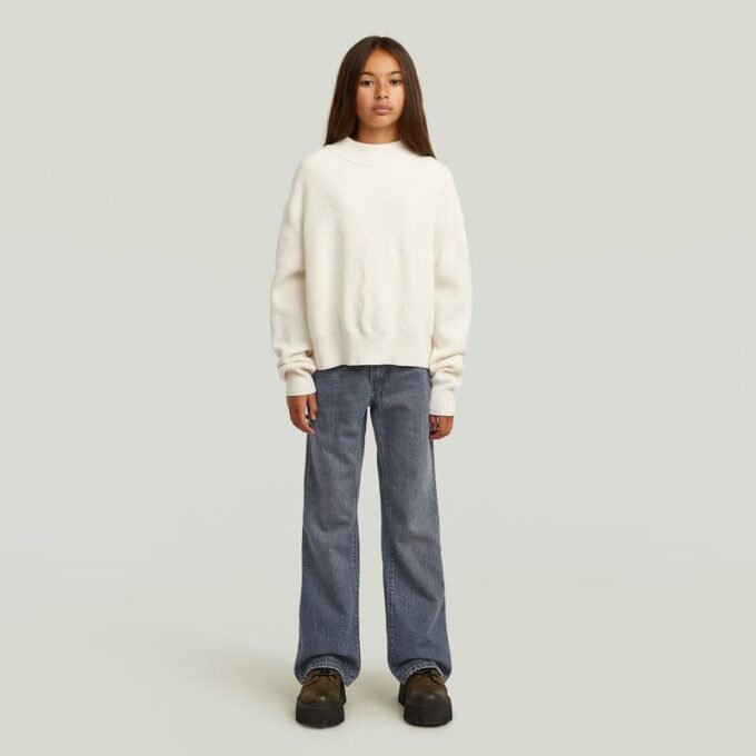 Girls Modern Cableknit Cardigan Girls Modern Cableknit Cardigan