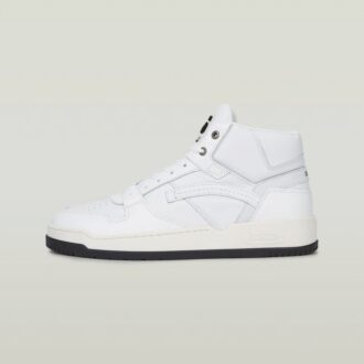 Grid Mid Lea Sneakers
