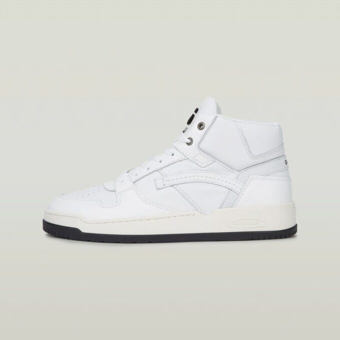 Grid Mid Lea Sneakers Grid Mid Lea Sneakers