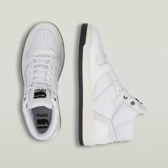 Grid Mid Lea Sneakers