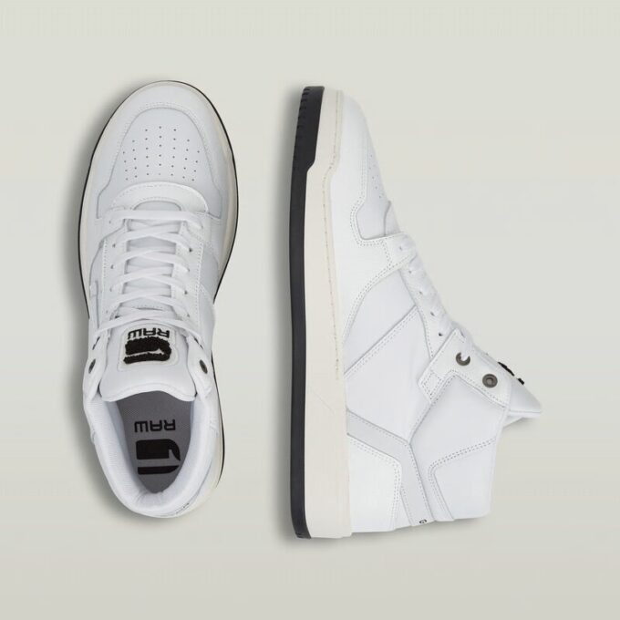 Grid Mid Lea Sneakers Grid Mid Lea Sneakers