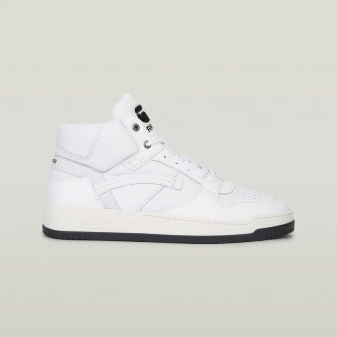Grid Mid Lea Sneakers Grid Mid Lea Sneakers
