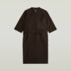 Half Placket Shirt Dress Half Placket Shirt Dress