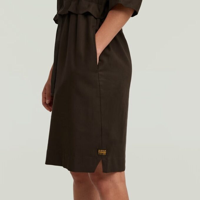 Half Placket Shirt Dress Half Placket Shirt Dress