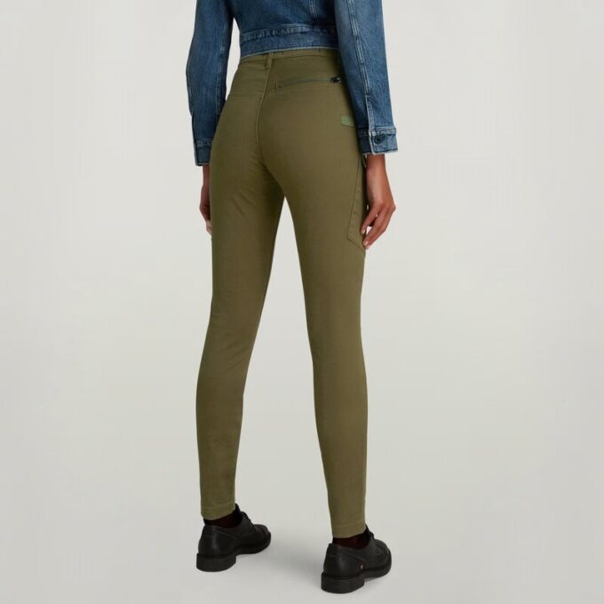 High G-Shape Cargo Skinny Pants