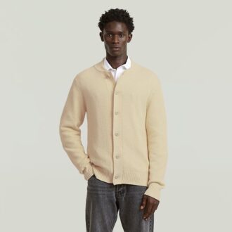 Honey Comb Structure Cardigan Knit