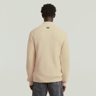 Honey Comb Structure Cardigan Knit