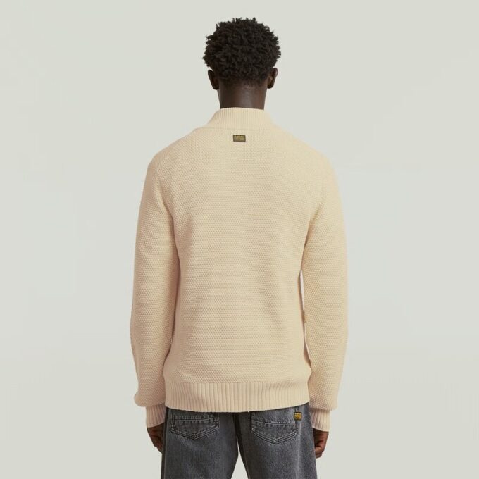 Honey Comb Structure Cardigan Knit